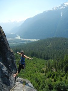 rock climbing in Squamish