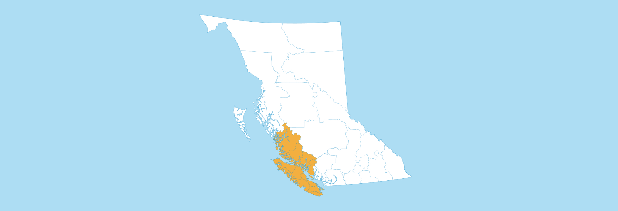Vancouver Island Coastal Map